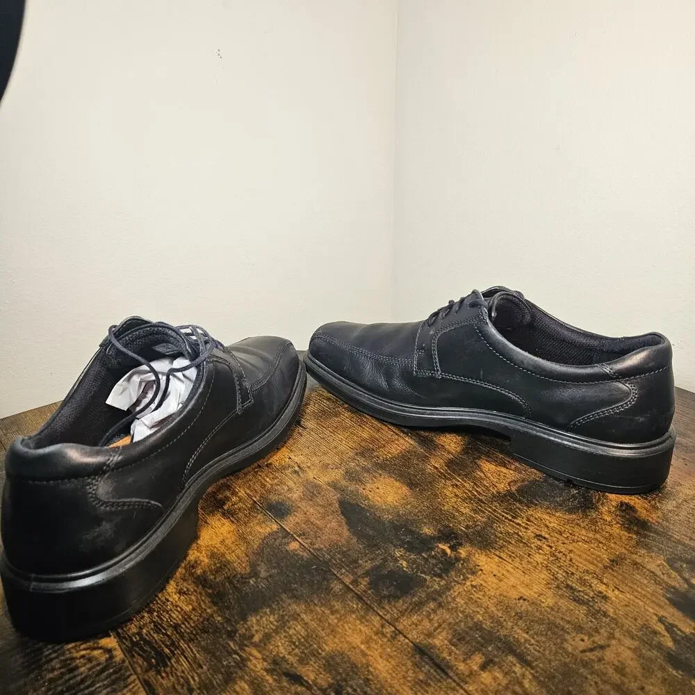 Men's ECCO Helsinki 2 Bike Toe Tie Casual Shoe EU 43 US 10 Black Oxford